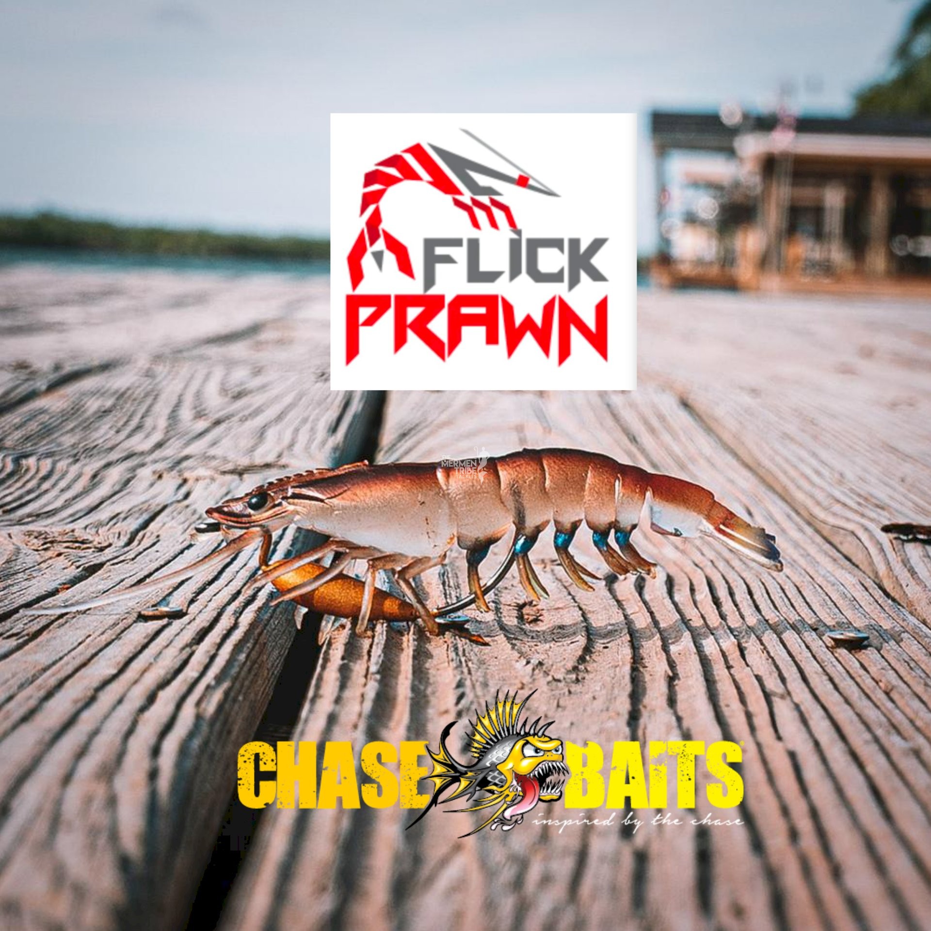 Chasebaits Flick Prawn Heavy 95mm - Mermentribe- Online Tackles Store