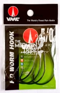 VMC® HD Worm Hook 7317- 5/0 - Mermentribe- Online Tackles Store